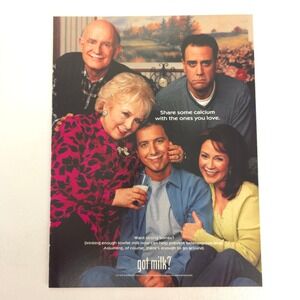 Vintage Got Milk Everybody Loves Raymond Cast Print Ad TV Sitcom Decor Y2K Promo